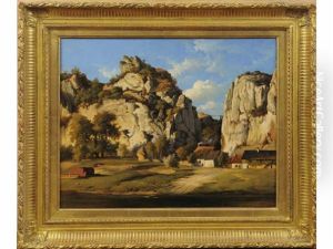 Hameau Pres Des Falaises by Jean Charles Joseph Remond