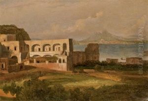 Vue De L'ile D'ischia Avec La Baie De Naples by Jean Charles Joseph Remond