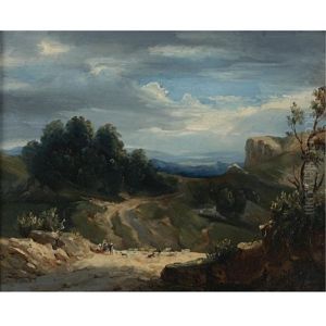 Landscape by Jean Charles Joseph Remond