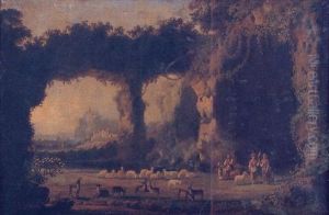 Pastores, Cabras, Ovejas Y Ruinas by Jean Charles Joseph Remond