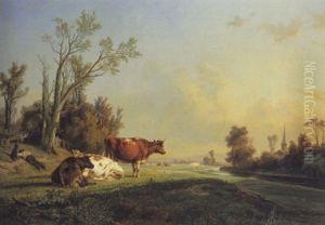 La Sieste Au Pre by Jean Charles Joseph Remond