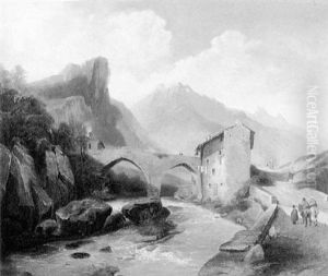 Paysage Avec Torrent by Jean Charles Joseph Remond