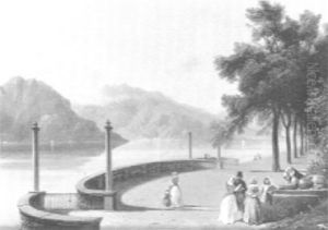 Terrasse De La Villa Merzi Sur Le Lac De Come by Jean Charles Joseph Remond