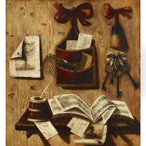 A Trompe L'oeil Still Life by Andrea Domenico Remps