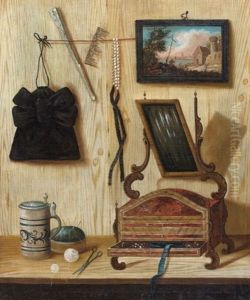Trompe L'oeil Au Coffret A Bijoux (+ Trompe L'oeil Aux Volatiles Et Au Gigot; Pair)