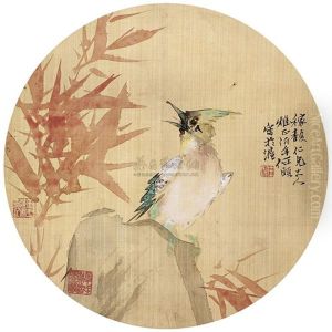 Bird And Flowers by Ren Bonian