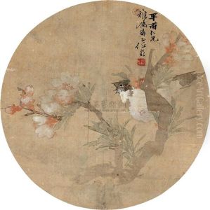 Flowers And Bird by Ren Bonian
