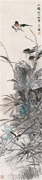 Birds And Lotus - view 1