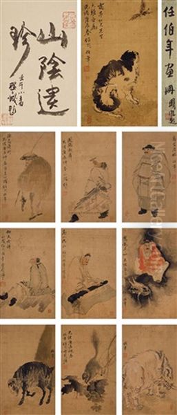 Figures (album W/10 Works)(+ Calligraphy) - view 1