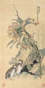 Flowers And Birds by Ren Bonian