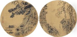 Landscape (2 Works) by Ren Bonian