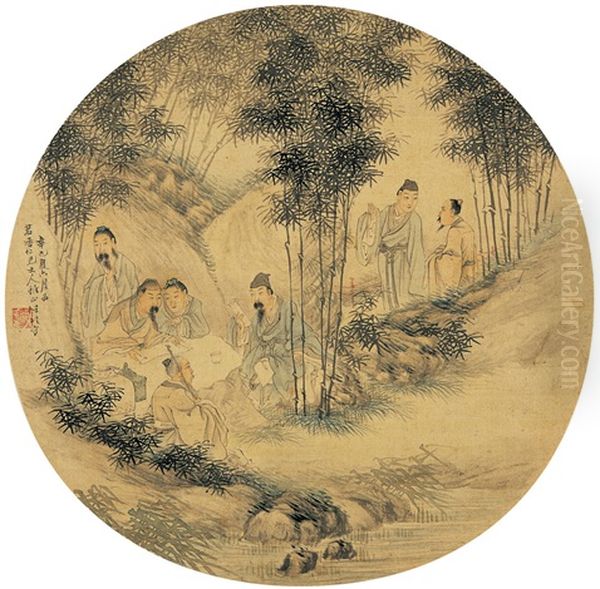 Seven Sages Of The Bamboo Grove - view 1