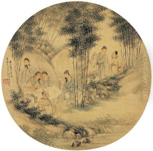 Seven Sages Of The Bamboo Grove by Ren Bonian