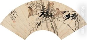 Bird And Bamboo by Ren Bonian
