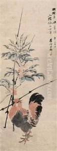 Rooster And Flower