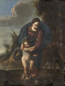 The Madonna And Child Vanquishing Original Sin by Carlo Bononi