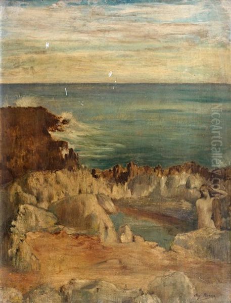Jeune Femme Dans Les Rochers - view 1