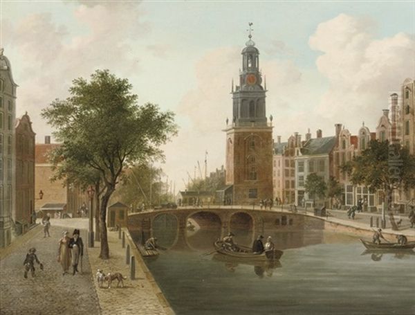 The Singel Towards The Torensluis And The Jan Roodenpoort, Amsterdam - view 1