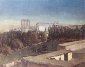 Ba'albek. Le Temple De Jupiter by Jean-Augustin Renard