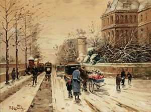 Un Quai De La Seine En Hiver Un Quai De La Seine En Hiver
