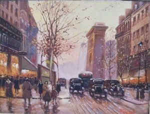 Paris At Dusk by Paul Renard