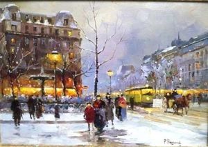 A Winter Evening In Paris by Paul Renard