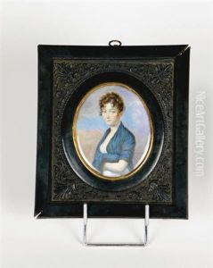 Femme Au Chale Bleu by Marie Honore Renaud