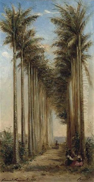 Allee De Palmiers Au Bresil - view 1