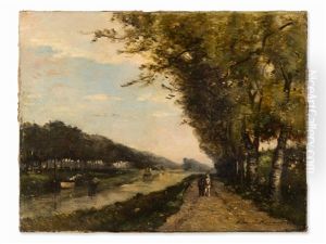 Ride On The Riverbank by Charles Edmond Renault