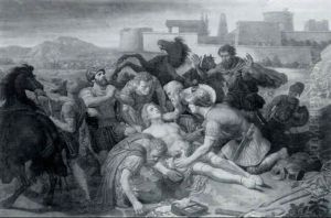 Le Medecin Guerissant Un Soldat by Henri Renault