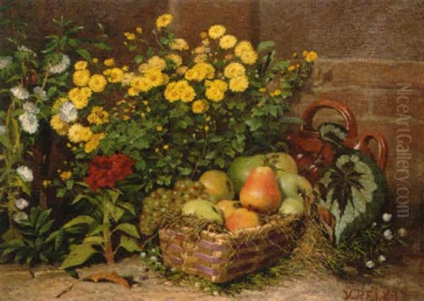 Still Life With Flowers And Fruit - view 1