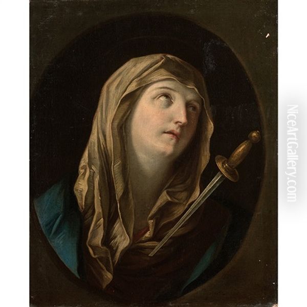 Mater Dolorosa Dans Un Ovale Peint - view 1