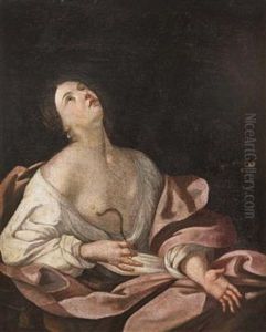 Der Selbstmord Durch Die Viper Der Konigin Von Agypten by Guido Reni