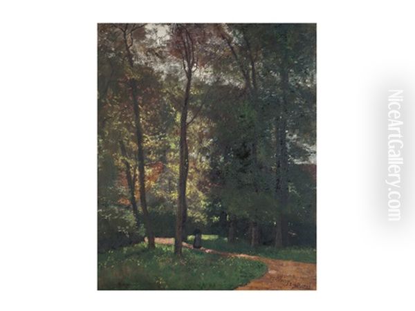 A Woman In A Forest - view 1