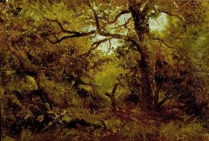 Sous-bois A Barbizon by Jean Emile Renie