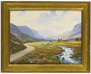 Glen Clusel Near Braemer, Scotland And Marsco & Sligahan, The Isle Of Skye: Two Paintings
