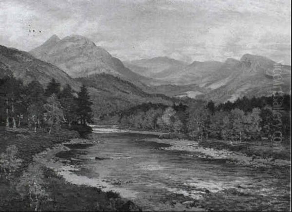 Loch-na-gar From The Dee Near Braemar - view 1