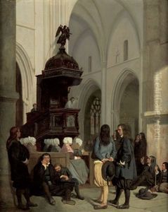 Die Sonntagspredigt by Antoine-Emile Renouard