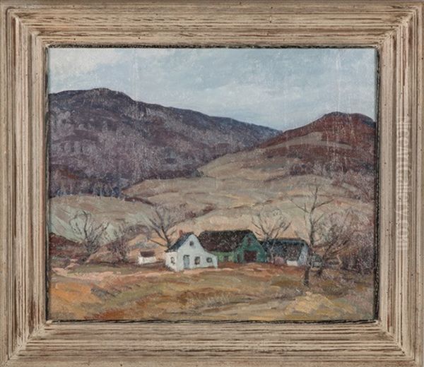 Mountainscape With House - view 1