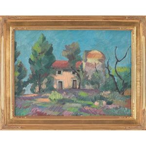 Country Farmhouse by George A. Renouard