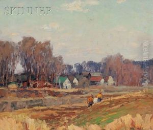 Landscape With Three Figures In A Field Landscape With Three Figures In A Field