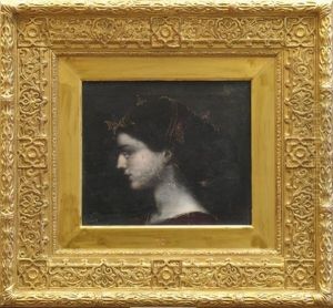 Jeune Femme Orientale De Profil by Jacques Philippe Renout