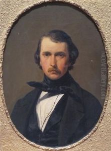 Portrait Du Peintre Gustave Saltzmann