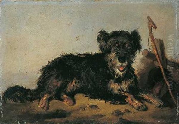 Liegender Hund - view 1
