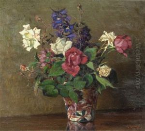 Rose Nel Vaso by Renuccio Renucci