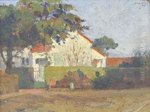 Vista De Casa E Muro by Carlos Bonvalot