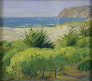 Vista Da Praia Do Abano E O Guincho by Carlos Bonvalot