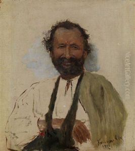 Portrait Of A Man With His Arm In A Sling