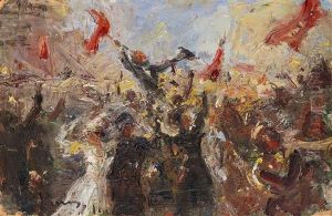 Demonstration 17 October 1905 by Repin Iliya