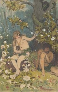 Adam Och Eva by Repin Iliya
